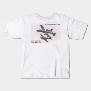 1-sided P-40 and A-10 muted-color Kids T-Shirt